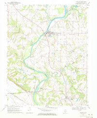Evansville Illinois Historical topographic map, 1:24000 scale, 7.5 X 7.5 Minute, Year 1970