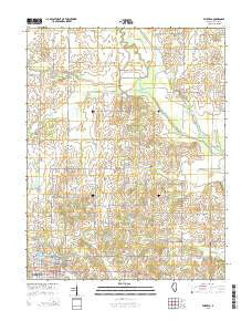 Fairfield Illinois Current topographic map, 1:24000 scale, 7.5 X 7.5 Minute, Year 2015