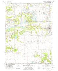 Farmington West Illinois Historical topographic map, 1:24000 scale, 7.5 X 7.5 Minute, Year 1974