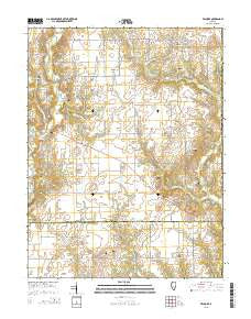 Fillmore Illinois Current topographic map, 1:24000 scale, 7.5 X 7.5 Minute, Year 2015