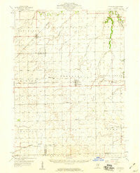 Flanagan Illinois Historical topographic map, 1:62500 scale, 15 X 15 Minute, Year 1958