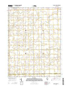 Flanagan South Illinois Current topographic map, 1:24000 scale, 7.5 X 7.5 Minute, Year 2015