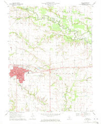 Flora Illinois Historical topographic map, 1:24000 scale, 7.5 X 7.5 Minute, Year 1970