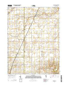 Foosland Illinois Current topographic map, 1:24000 scale, 7.5 X 7.5 Minute, Year 2015