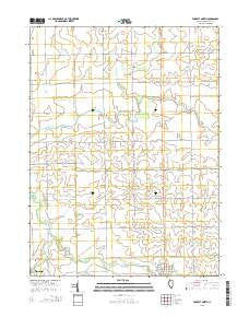 Forrest North Illinois Current topographic map, 1:24000 scale, 7.5 X 7.5 Minute, Year 2015