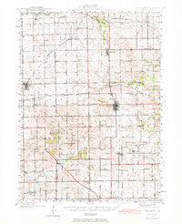 Forreston Illinois Historical topographic map, 1:62500 scale, 15 X 15 Minute, Year 1942