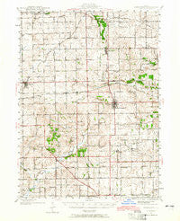 Forreston Illinois Historical topographic map, 1:62500 scale, 15 X 15 Minute, Year 1942