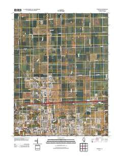 Forsyth Illinois Historical topographic map, 1:24000 scale, 7.5 X 7.5 Minute, Year 2012