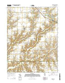 Franklin Illinois Current topographic map, 1:24000 scale, 7.5 X 7.5 Minute, Year 2015
