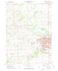 Freeport West Illinois Historical topographic map, 1:24000 scale, 7.5 X 7.5 Minute, Year 1971