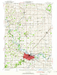 Freeport Illinois Historical topographic map, 1:62500 scale, 15 X 15 Minute, Year 1939