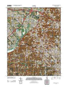 French Village Illinois Historical topographic map, 1:24000 scale, 7.5 X 7.5 Minute, Year 2012