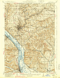 Galena Illinois Historical topographic map, 1:62500 scale, 15 X 15 Minute, Year 1913