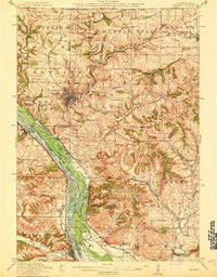Galena Illinois Historical topographic map, 1:62500 scale, 15 X 15 Minute, Year 1913