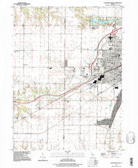 Galesburg West Illinois Historical topographic map, 1:24000 scale, 7.5 X 7.5 Minute, Year 1996
