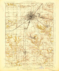 Galesburg Illinois Historical topographic map, 1:62500 scale, 15 X 15 Minute, Year 1927