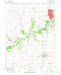 Georgetown Illinois Historical topographic map, 1:24000 scale, 7.5 X 7.5 Minute, Year 1966