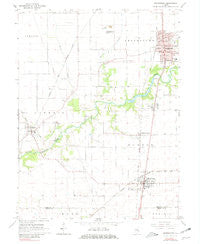 Georgetown Illinois Historical topographic map, 1:24000 scale, 7.5 X 7.5 Minute, Year 1966