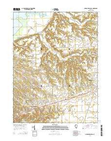 Germantown Hills Illinois Current topographic map, 1:24000 scale, 7.5 X 7.5 Minute, Year 2015