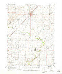 Gibson City Illinois Historical topographic map, 1:62500 scale, 15 X 15 Minute, Year 1957