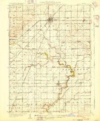 Gibson City Illinois Historical topographic map, 1:62500 scale, 15 X 15 Minute, Year 1928