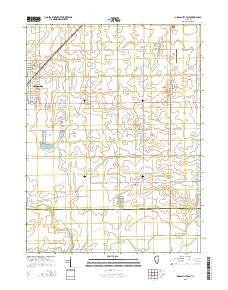 Gibson City East Illinois Current topographic map, 1:24000 scale, 7.5 X 7.5 Minute, Year 2015