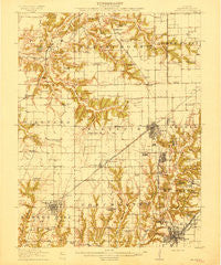 Gillespie Illinois Historical topographic map, 1:62500 scale, 15 X 15 Minute, Year 1915