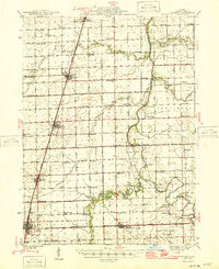 Gilman Illinois Historical topographic map, 1:62500 scale, 15 X 15 Minute, Year 1946