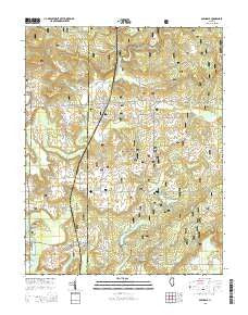Glendale Illinois Current topographic map, 1:24000 scale, 7.5 X 7.5 Minute, Year 2015