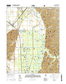 Gorham Illinois Current topographic map, 1:24000 scale, 7.5 X 7.5 Minute, Year 2015