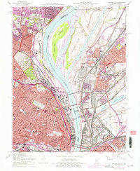 Granite City Illinois Historical topographic map, 1:24000 scale, 7.5 X 7.5 Minute, Year 1954