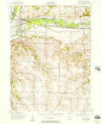 Green Rock Illinois Historical topographic map, 1:24000 scale, 7.5 X 7.5 Minute, Year 1953