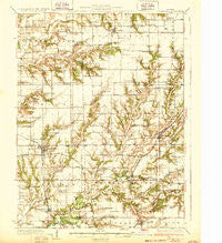 Greenfield Illinois Historical topographic map, 1:62500 scale, 15 X 15 Minute, Year 1932