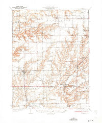 Greenfield Illinois Historical topographic map, 1:62500 scale, 15 X 15 Minute, Year 1932