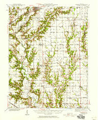 Greenup Illinois Historical topographic map, 1:62500 scale, 15 X 15 Minute, Year 1940