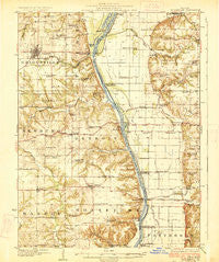 Griggsville Illinois Historical topographic map, 1:62500 scale, 15 X 15 Minute, Year 1926
