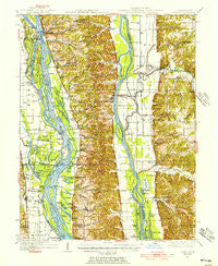 Hardin Illinois Historical topographic map, 1:62500 scale, 15 X 15 Minute, Year 1934