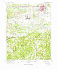 Harrisburg Illinois Historical topographic map, 1:62500 scale, 15 X 15 Minute, Year 1961