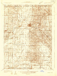 Harvard Illinois Historical topographic map, 1:48000 scale, 15 X 15 Minute, Year 1932