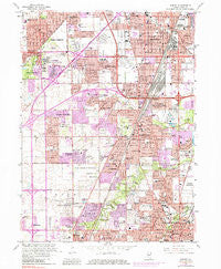 Harvey Illinois Historical topographic map, 1:24000 scale, 7.5 X 7.5 Minute, Year 1963