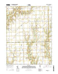 Hazel Dell Illinois Current topographic map, 1:24000 scale, 7.5 X 7.5 Minute, Year 2015