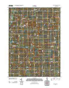 Hazelhurst Illinois Historical topographic map, 1:24000 scale, 7.5 X 7.5 Minute, Year 2012