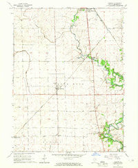 Henning Illinois Historical topographic map, 1:24000 scale, 7.5 X 7.5 Minute, Year 1964