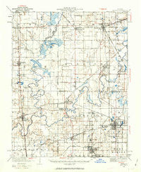 Herrin Illinois Historical topographic map, 1:62500 scale, 15 X 15 Minute, Year 1936