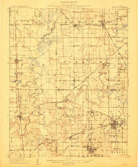 Herrin Illinois Historical topographic map, 1:62500 scale, 15 X 15 Minute, Year 1910