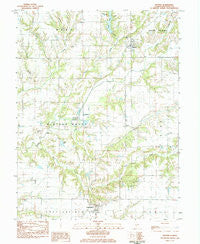 Hettick Illinois Historical topographic map, 1:24000 scale, 7.5 X 7.5 Minute, Year 1983