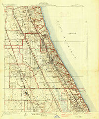 Highland Park Illinois Historical topographic map, 1:24000 scale, 7.5 X 7.5 Minute, Year 1928