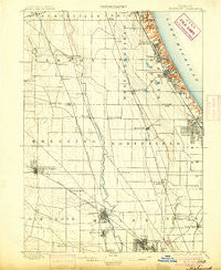 Highwood Illinois Historical topographic map, 1:62500 scale, 15 X 15 Minute, Year 1900