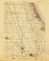 Highwood Illinois Historical topographic map, 1:62500 scale, 15 X 15 Minute, Year 1900