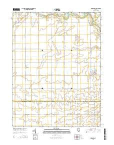 Hindsboro Illinois Current topographic map, 1:24000 scale, 7.5 X 7.5 Minute, Year 2015